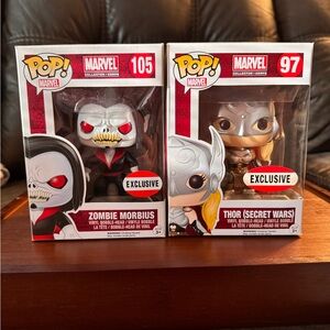 VAULTED Marvel Collector Corps Zombie Morbius/Thor Funko Pop